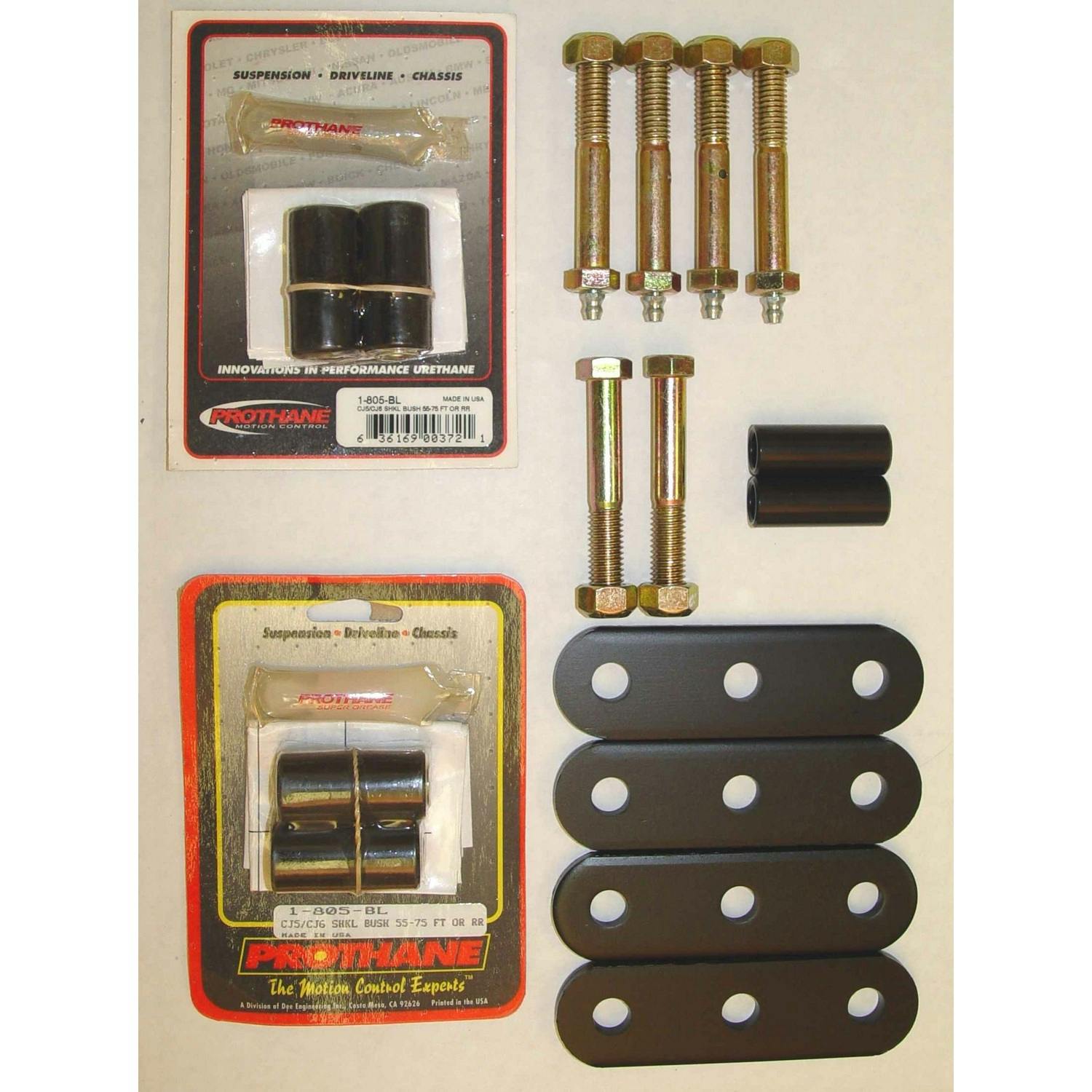 Rugged Ridge 18265.03 HD Front and Rear Leaf Spring Shackles; 55-75 Jeep CJ Models