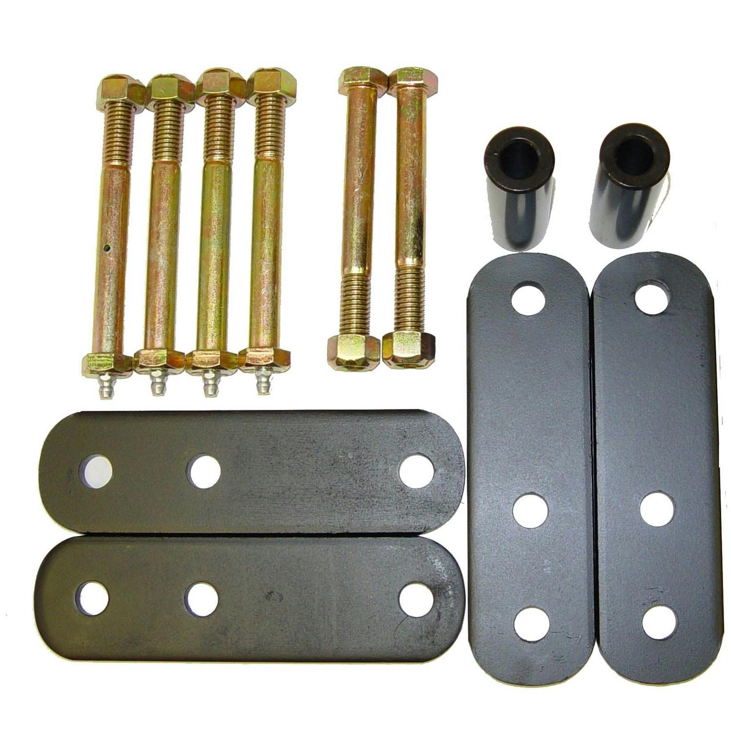 Rugged Ridge 18265.14 HD Front Leaf Spring Shackles; 1 Inch Lift; 87-95 Jeep Wrangler YJ