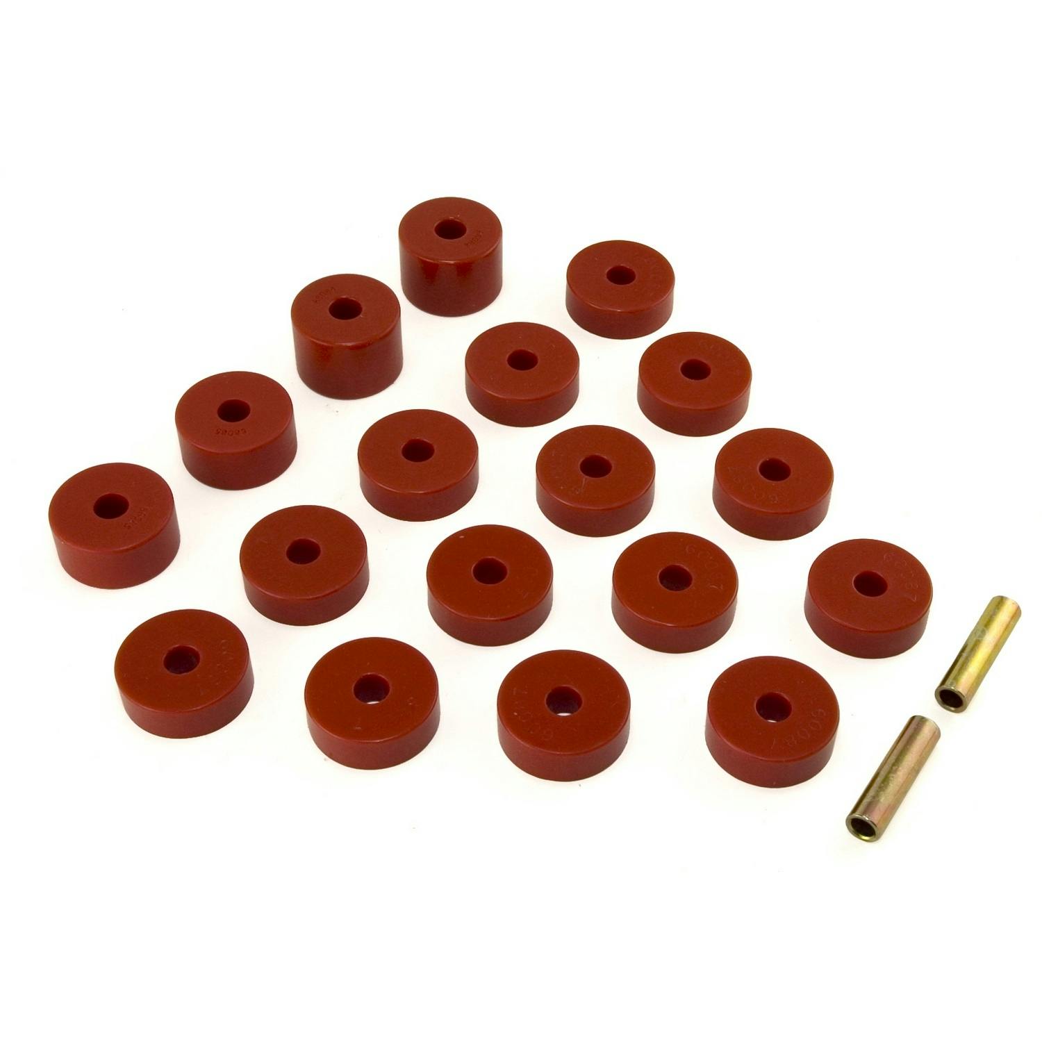 Rugged Ridge 18351.07 Bushing Set Body Mount; 74-75 Jeep CJ Models