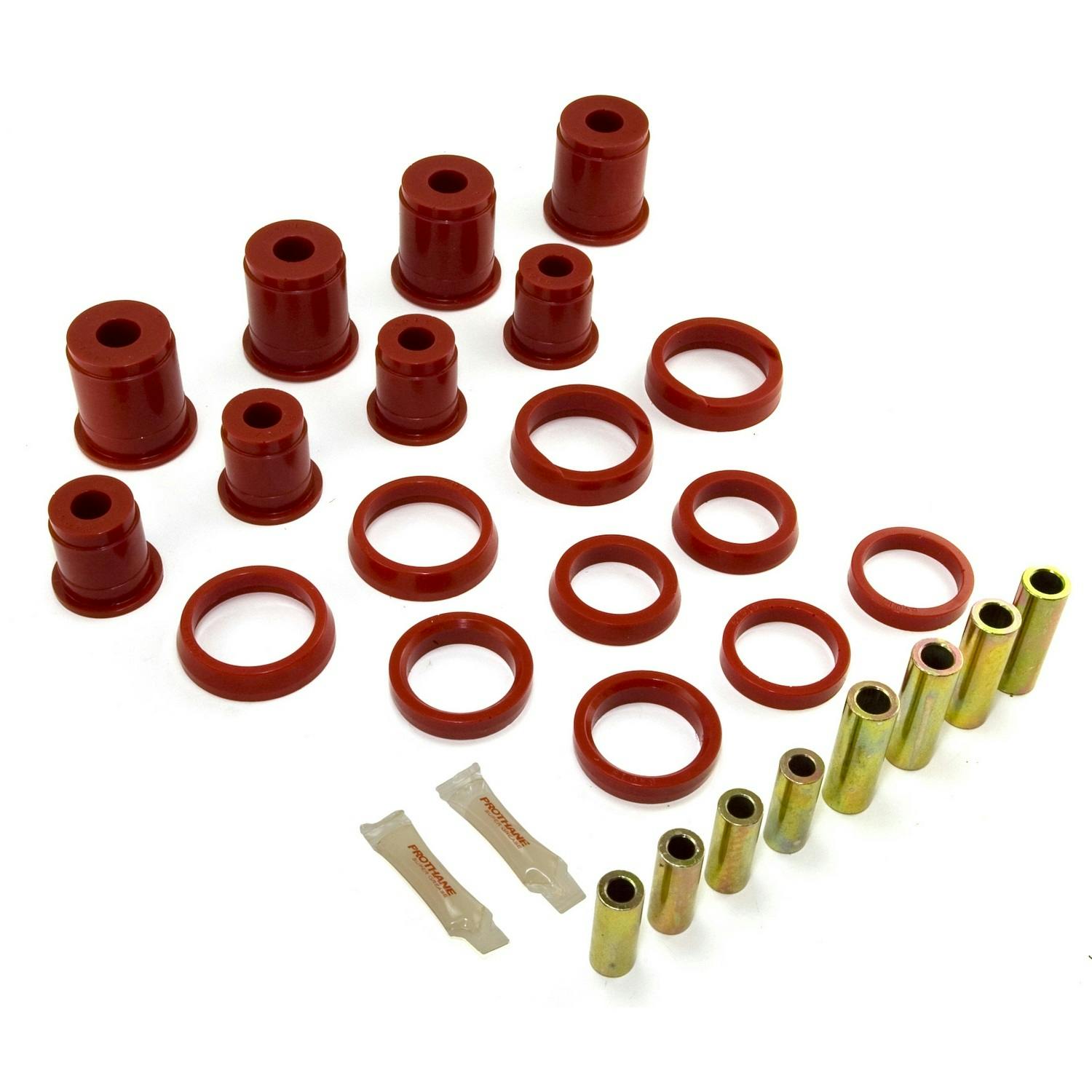 Rugged Ridge 18362.01 Front Control Arm Bushing Kit, Red