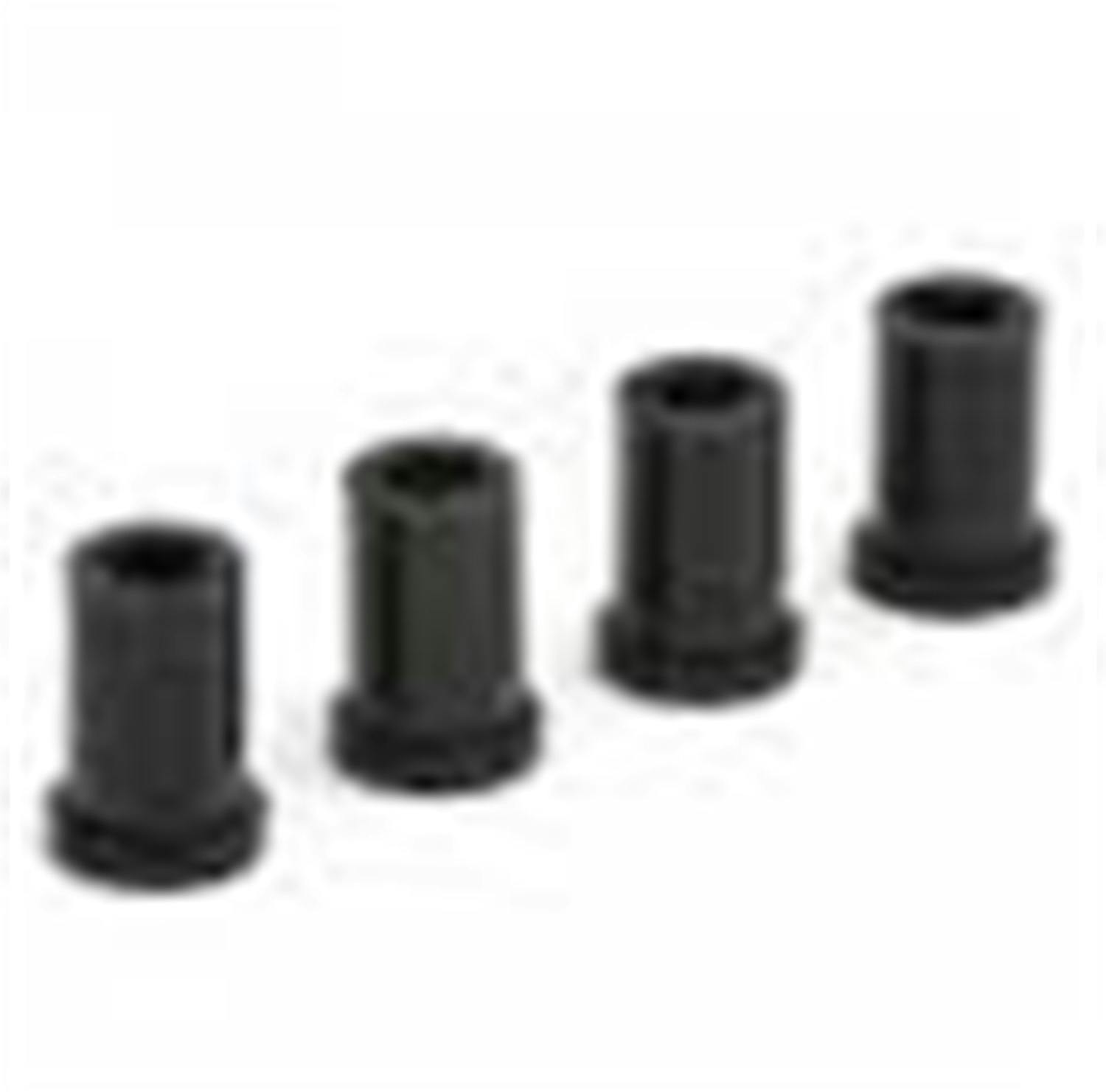 Rugged Ridge 18366.04 Rear Frame Shackle Bushing Kit; 84-99 Jeep Cherokee XJ
