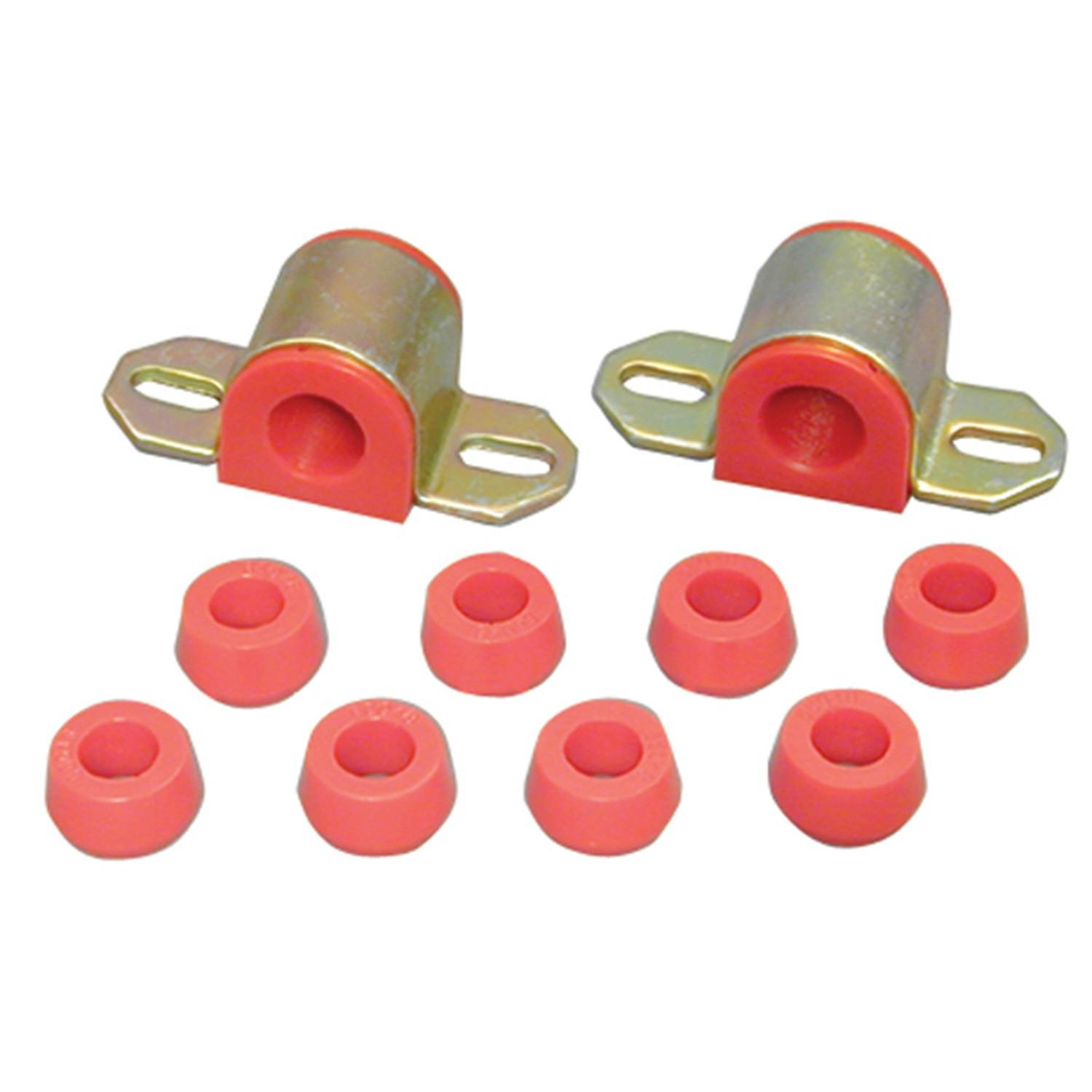 Rugged Ridge 18367.10 Front Swaybar Bushing Kit; Red; 7/8 Inch; 76-86 Jeep CJ Models