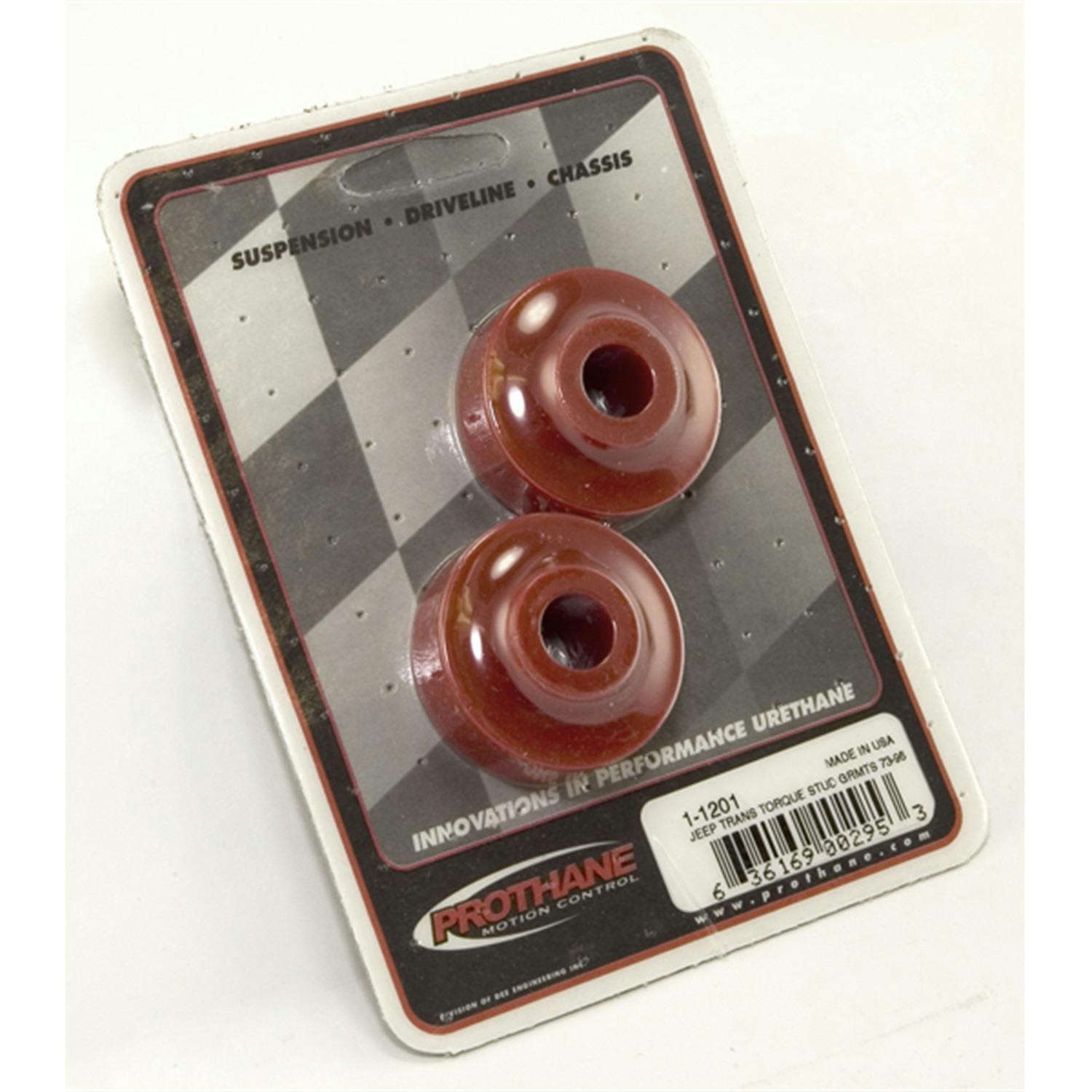 Rugged Ridge 18369.01 Bushing Poly Stab Pair Red; 72-95 Jeep CJ/Wrangler YJ