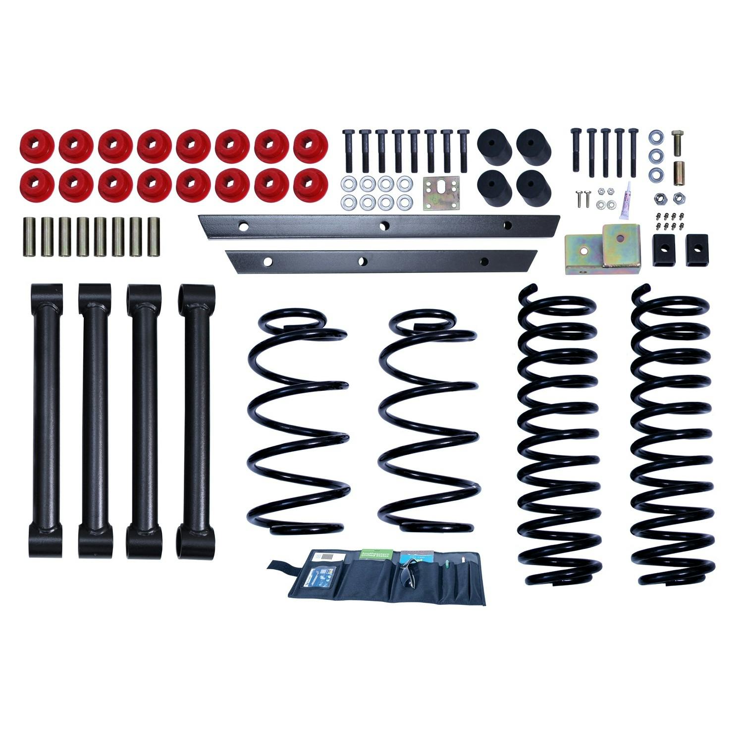 Rugged Ridge 18401.30 2 Inch Lift Kit without Shocks; 97-02 Jeep Wrangler TJ