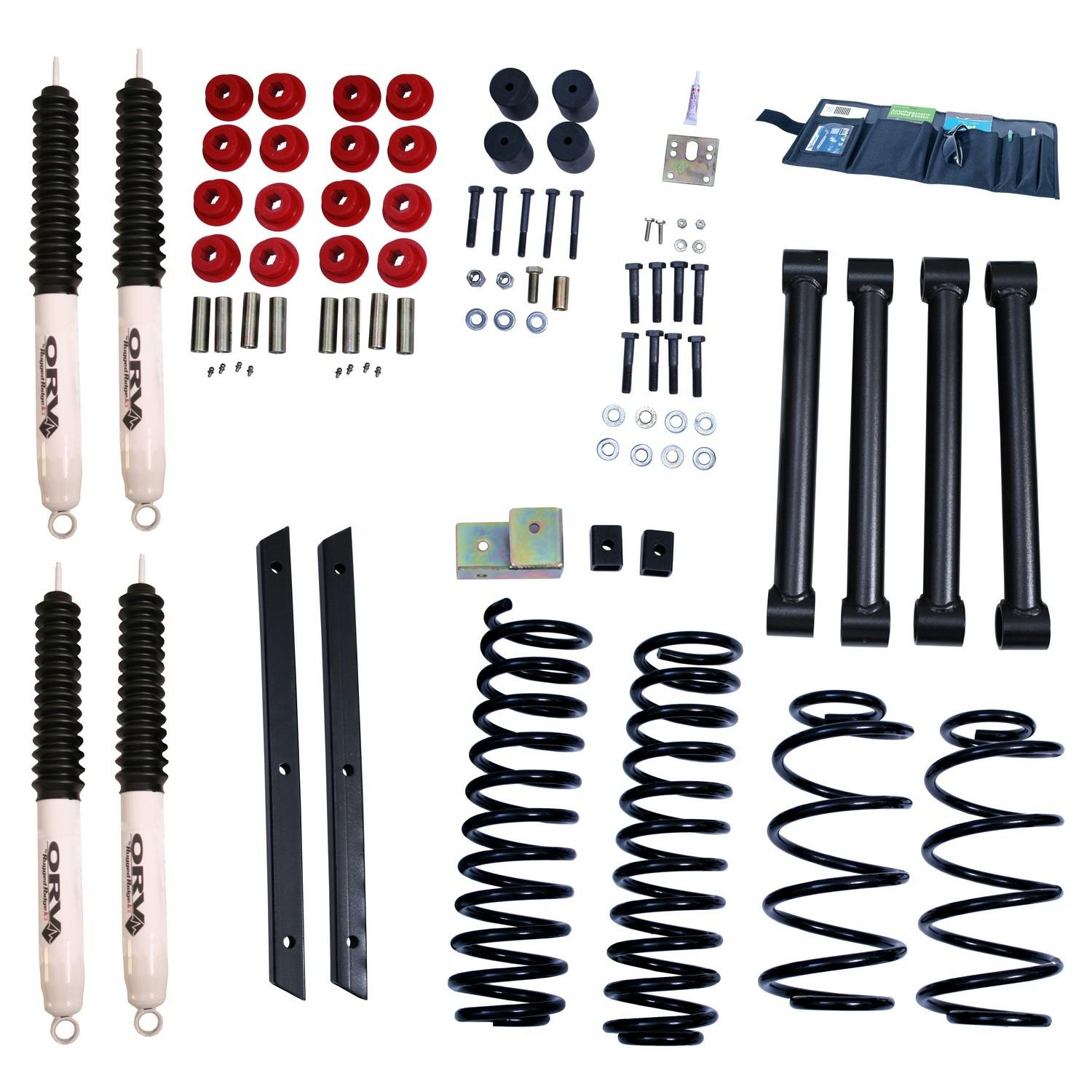 Rugged Ridge 18415.31 2 Inch Lift Kit with Shocks