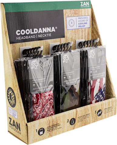 ZAN HEADGEAR Cotton Cooldanna - 18 pack PPO08