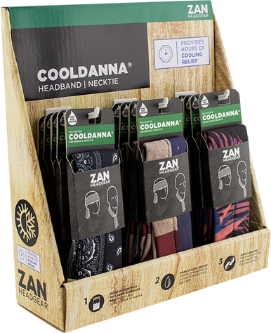 ZAN HEADGEAR Polyester Cooldanna‚Â - 18 Pack PPO14