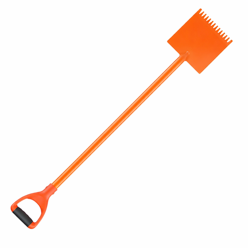 Shingle Shovel, D-Grip Handle Roof Ripper, 45# Steel Serrated Blade, Lightweight 6.39 lbs, Orange