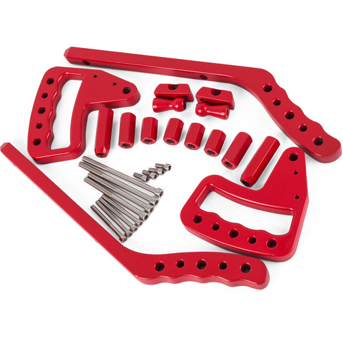 Grab Handles 4X Front Rear Bar Grab Handles for Jeep JK Wrangler 2 4 Doors Upgraded Red