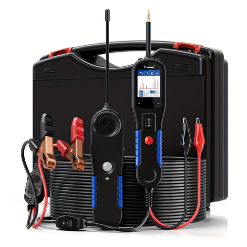 V200Pro Advanced 12/24V Voltage Tester - Professional Automotive Power Line Probe, Circuit Breaker Finder, Short Circuit Identifier, Wire Tracer, Color Display Diode Measurement For Car Troubleshooting, 39FT Cable
