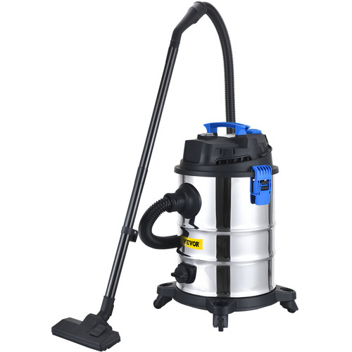 Wet Dry Dust Extractor Vacuum Industrial Collector w/ HEPA Filter 6.5 Gal.