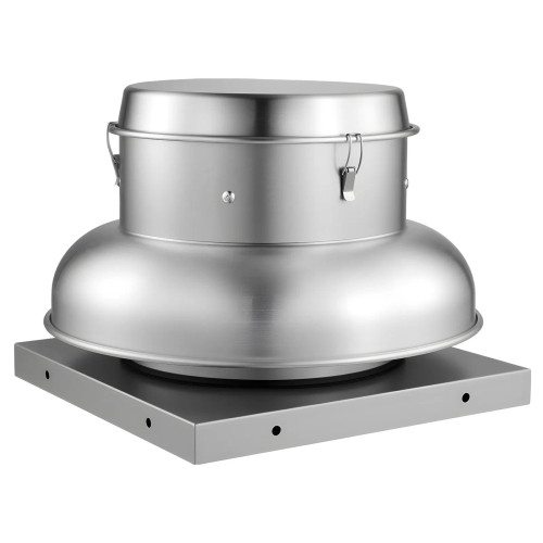 Roof Exhaust Fan, 21" Base, 162W Motor, Adjustable 500/900 CFM, Waterproof Aluminum Alloy Housing, Silver