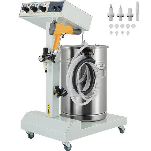 40W 50L Electrostatic Powder Coating Machine with Spraying Gun Paint 550g WX-101 Powder Coating System (40W 50L)