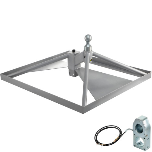 5th Wheel Hitch, Gooseneck Mount, Trailer Hitch Adapter, 12.6" Tall Aluminum Base, 22046 lbs GTWR, 4409 lbs Tongue Weight, Fit Most Trucks with Gooseneck Hitch Balls