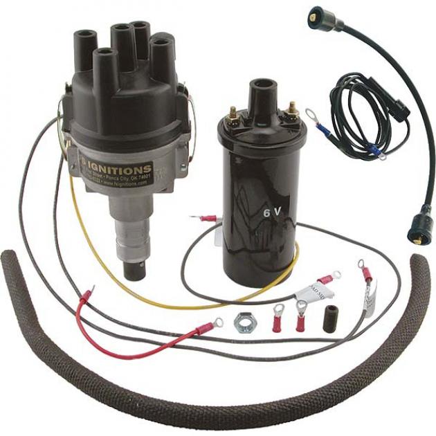 Model A Ford Electronic Centrifugal Advance Distributor - 6Volt Positive Ground
