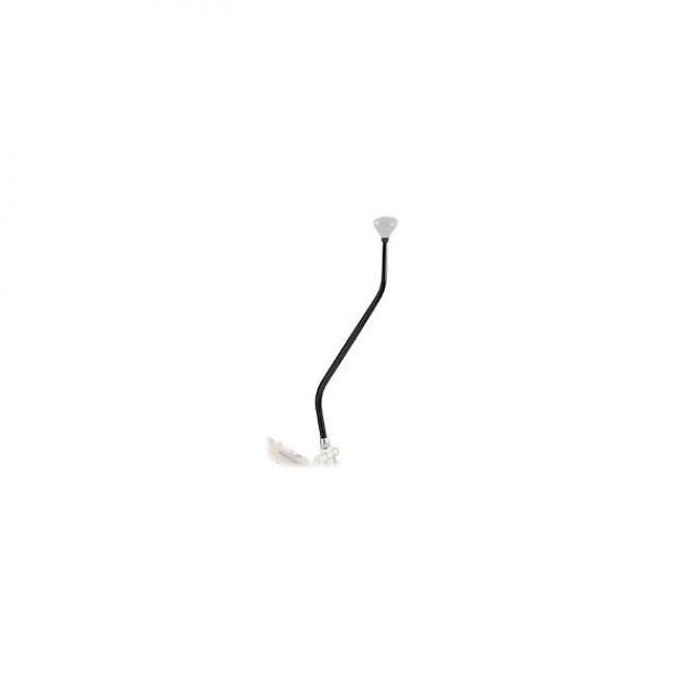 Shifter Lever, Lokar, Double Bend, 16-Inch, for Tremec/Borg Warner T5, T45, T56 Manual Transmissions, Midnight Series