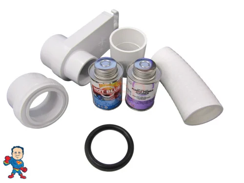 2″ Heater Union with Slice Valve Plumbing Connection Kit – Includes Glue