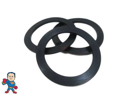 2 Inch Heater Pump Union Gasket 3-Pack – 2.5 Inch Lip – Balboa Gecko Compatible