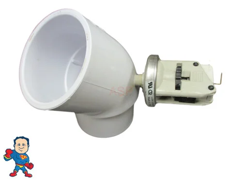 2″ PVC 45 Degree Street Elbow with Pressure Switch Port – 2″ Spigot x 2″ Slip Fitting