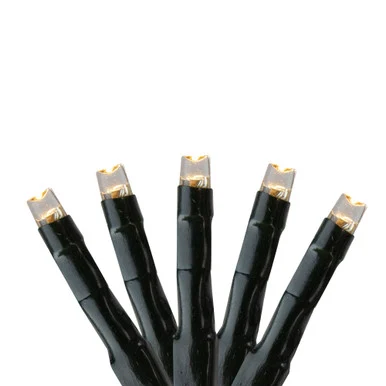 200 Warm White Multi-Function LED Cluster Christmas Lights – 5.75 ft Green Wire