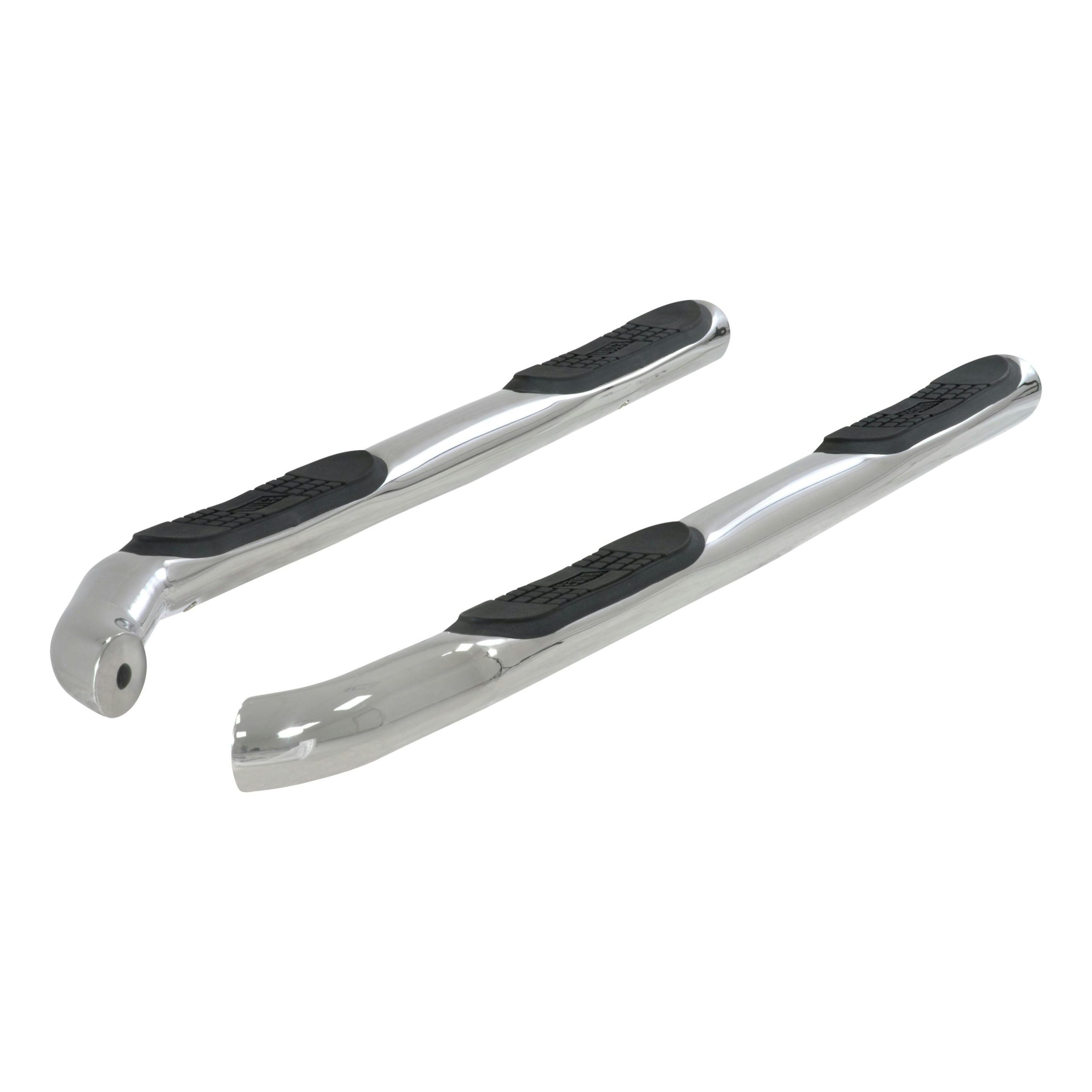 ARIES 200104-2 3 Round Polished Stainless Side Bars, Select Kia Sportage