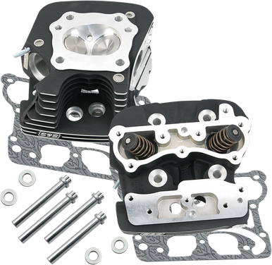 S&S CYCLE Cylinder Heads - Black 900-0251