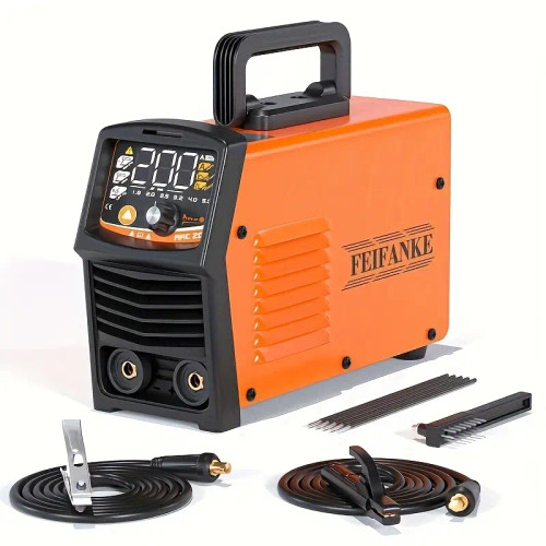 200A Stick Welder, [Large Full LED Dispaly] Portable ARC/Lift TIG Welding Machine 110V/220V With IGBT Inverter Synergic Control MMA Welder Machine With Hot Start, ARC Force And VRD, Without Battery