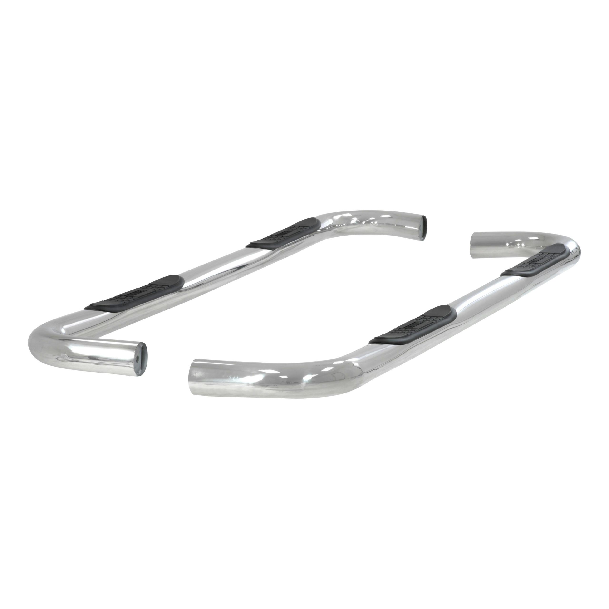 ARIES 202006-2 3in. Round Polished Stainless Side Bars; Select Toyota Tundra Crew Cab