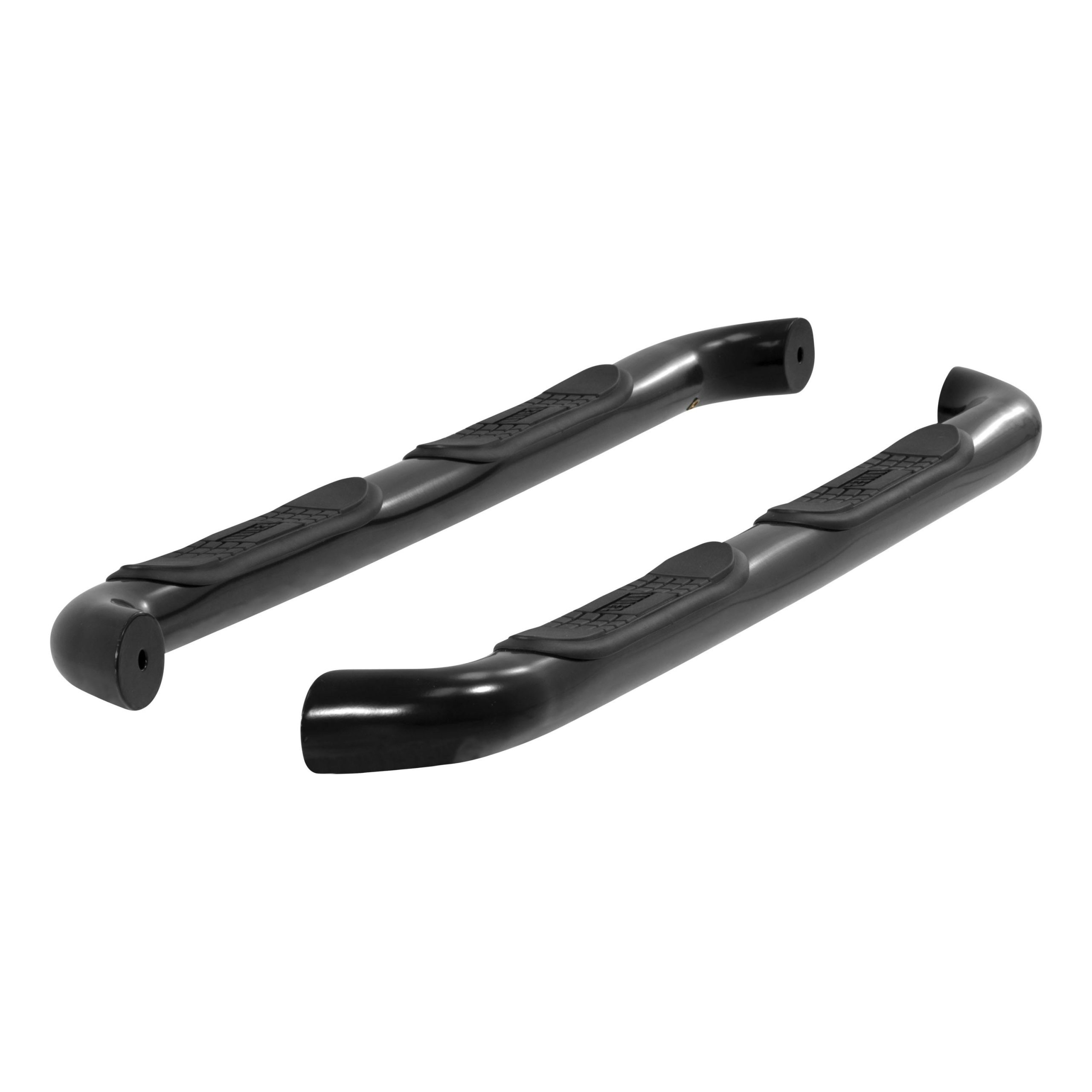 ARIES 202008 3" Round Black Steel Side Bars, Select Toyota Tacoma