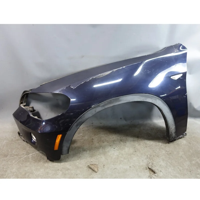 Damaged 07-10 BMW E70 X5 Early Left Front Fender Quarter Panel Monaco Blue OEM