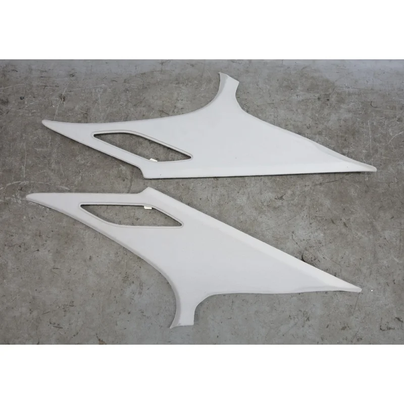 97-00 BMW E39 5-Series Sedan Early Model C-Pillar Trim Pair Grey Cloth OEM NLA