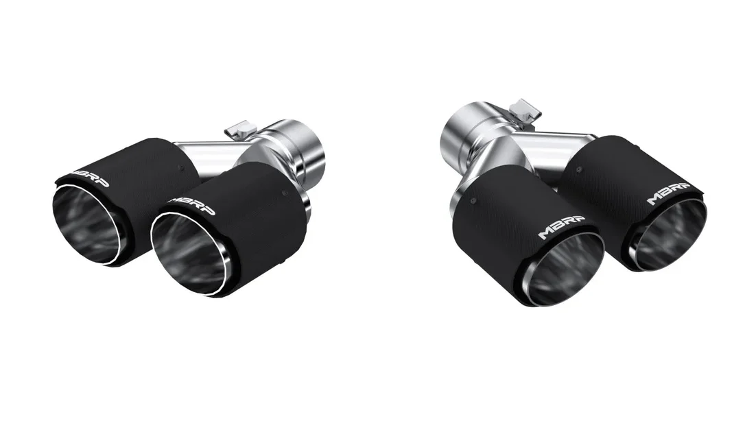 MBRP Universal Carbon Fiber T304 SS Dual Tip 3.5in OD/2.5in Inlet PAIR