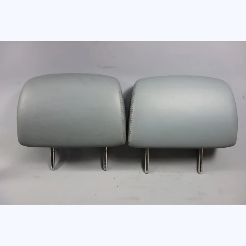 2008-2013 BMW E93 M3 Convertible Rear Seat Headrest Restraints Silver Leather OE