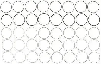 MAHLE OE 42108CP Standard Piston Ring Set for 09-24 5.7L VVT HEMI