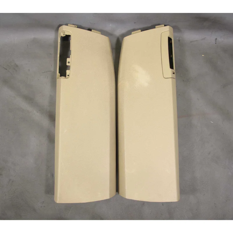 2007-2013 BMW E70 X5 SAV B- Pillar Column Lower Cover Pair Beige USED OEM
