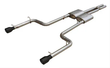 Pypes SMC11RB Cat Back Exhaust System Race Pro Mufflers Black Tips for 05-14 Charger, Magnum & 300C SRT8 6.1/6.4L HEMI