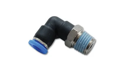 Vibrant Male Elbow Pneumatic Vacuum Fitting (1/8in NPT Thread) – for use with 3/8in(9.5mm) OD tubing vib2666