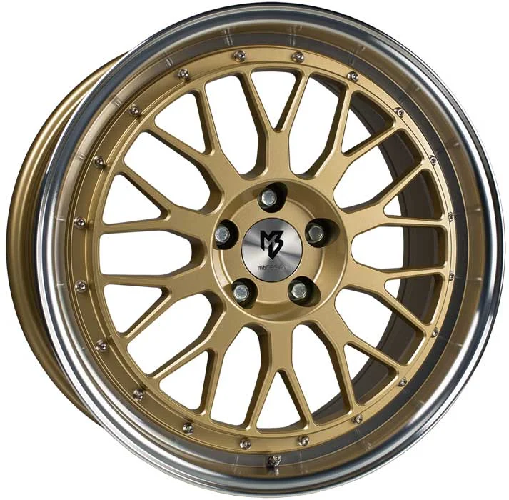 MB Design LV1 8,5×19 ET35 5×110 19 Inch wheel gold polished
