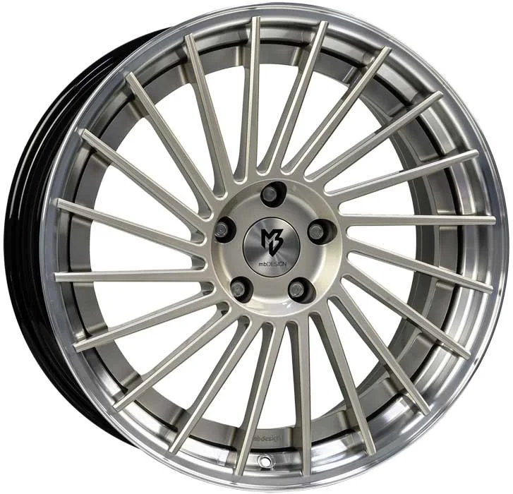 MB Design VR3.2 9×20 ET35 5×112 20 Inch wheel champagner / black glossy polished