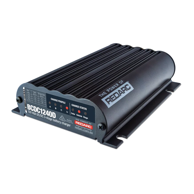 REDARC DC/DC Dual Input In-Vehicle Battery Charger – 12V 40A