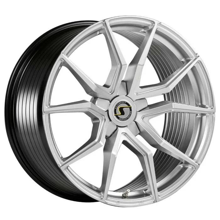 Wheel rear Schmidt Drago 10,5×20 ET25 5×120 20 Inch Highgloss Silver