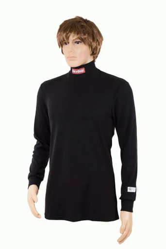 DISCONTINUED RaceQuip 421996RQP Fire Retardant Long John Underwear Top Black XL