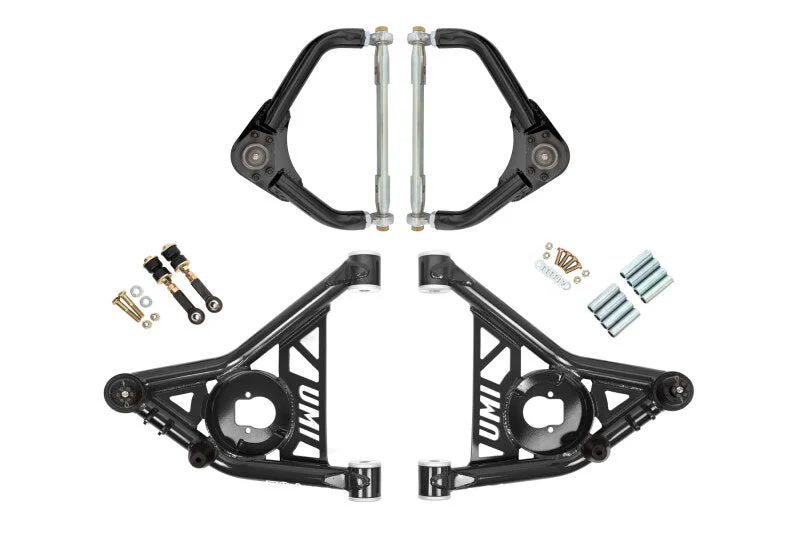 UMI Performance 70-81 GM F-Body Front A-arm Kit Delrin Bushings Adj Tall Ball Joints