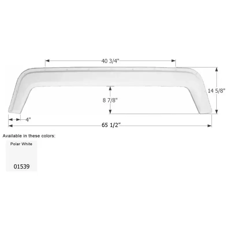 01539 Icon Fender Skirt Fits Various Fleetwood Brands Including