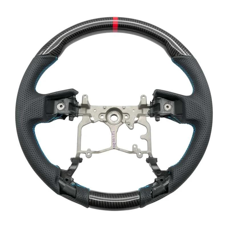 NRG 12-23 Toyota Tacoma OEM Plus Carbon Fiber Steering Wheel w/ Blue Stitch & Red Center Mark