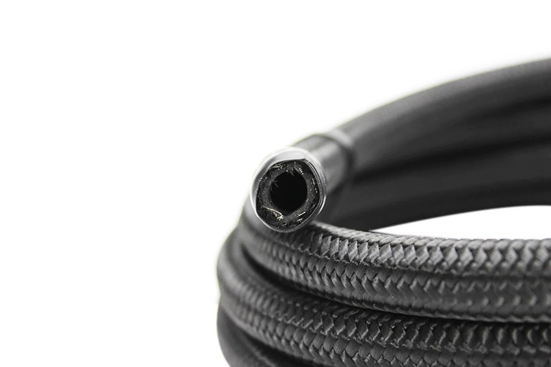 ISR Performance – 8AN Braided Black Nylon Hose – Per Foot (IS-8AN-BLK)