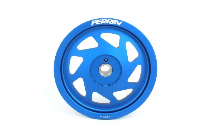Perrin 2022 BRZ/86 / 19-22 Subaru WRX Lightweight Crank Pulley (FA/FB Eng w/Small Hub) – Blue