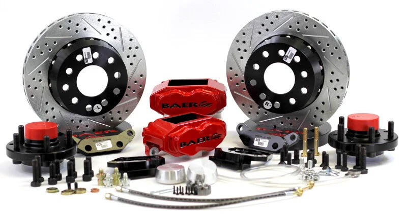 Baer Brakes 55-68 Chevy Full Size Passenger Cars STD Studs 11in SS4+ Front SDZ Brake Kit – Red