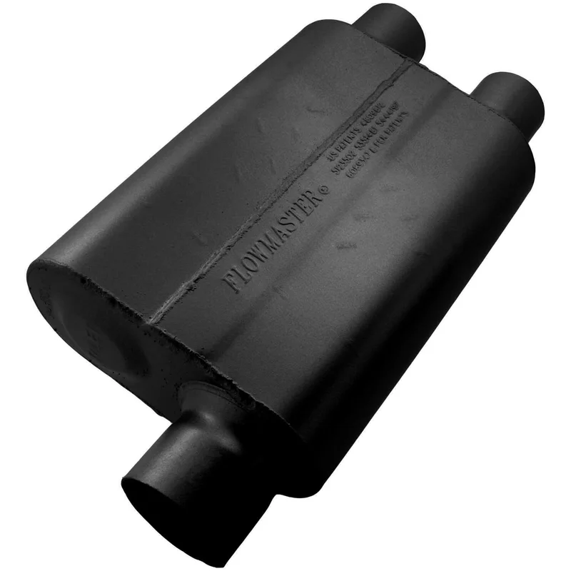 Flowmaster 9430412 40 Delta Flow Muffler – 3.00 Offset In / 2.50 Dual Out – Aggressive Sound
