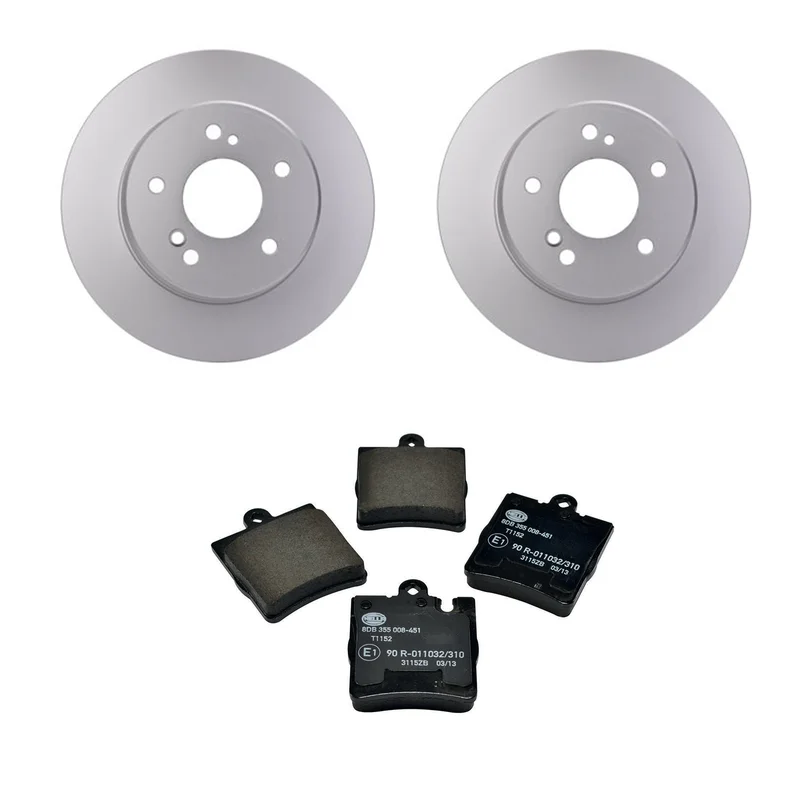 Hella Pagid 5293671 – Disc Brake Pad and Rotor Kit (Rear)